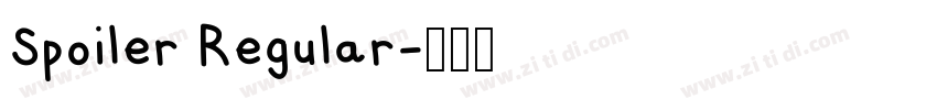 Spoiler Regular字体转换